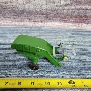 Vintage silk die-cast Thresher pull behind Implement green and black
